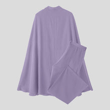 Load image into Gallery viewer, Men Sets Solid Color Lapel Long Sleeve Long Style
