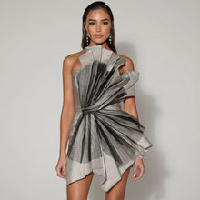 Load image into Gallery viewer, Strapless Silvery Sparkly Mini Party Dress