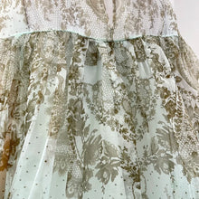 Load image into Gallery viewer, Pure Silk Mint Green Pearl  Skirt Set