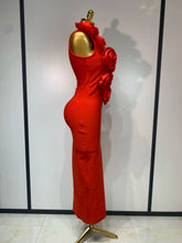 Load image into Gallery viewer, 3D Flower Sleeveless Bodycon Bandage Dress