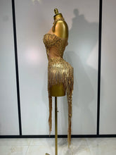 Load image into Gallery viewer, Sparkly Rhinestone Mesh Dress