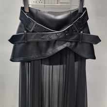 Load image into Gallery viewer, PU Leather Long Skirt