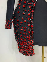 Load image into Gallery viewer, Black Bandage Dress