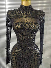 Load image into Gallery viewer, Sparkly Crystal Mesh See Through