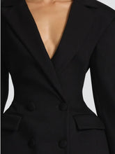 Load image into Gallery viewer, Solid Waist Cinching Blazer Dress