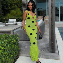 Load image into Gallery viewer, See Through Knitted Maxi Dress
