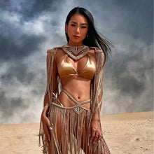 Load image into Gallery viewer, Bikini Cover Up Hand Crochet Set