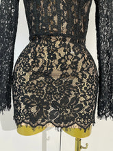 Load image into Gallery viewer, Noir Amour Lace Corset Mini Dress