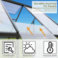 Load image into Gallery viewer, 6x8FT Polycarbonate Greenhouse