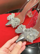 Load image into Gallery viewer, New Fairy Style Bow Transparent High Heels