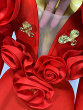 Load image into Gallery viewer, 3D Flower Sleeveless Bodycon Bandage Dress