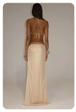 Load image into Gallery viewer, Metallic Backless Evening Dress