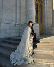 Load image into Gallery viewer, Solid White Ruffle Maxi Dress