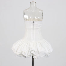 Load image into Gallery viewer, Solid Spliced Ruffles Slimming Dress