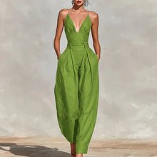 Load image into Gallery viewer, Overalls Backless With Pockets Jumpsuit