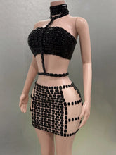 Load image into Gallery viewer, Rhinestone Mesh Dress
