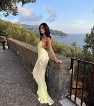 Load image into Gallery viewer, Sexy Deep V-neck Sequin Sling Mermaid Dress