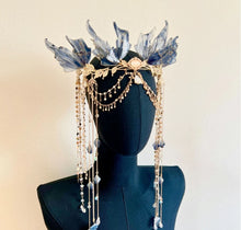 Load image into Gallery viewer, Butterfly Wings Long Tassels Hair Tiara