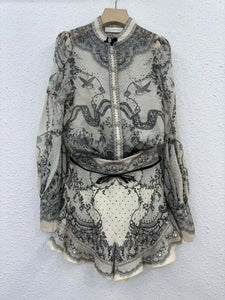 Vintage Chic Elegant Suit