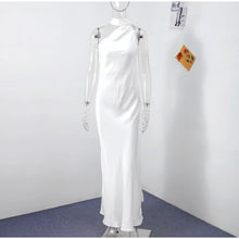 Load image into Gallery viewer, Elegant Ribbon Halter Dress Wom