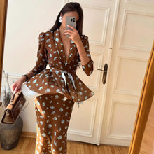 Load image into Gallery viewer, Floral Printing Gauze Patchwork Skirt Suit