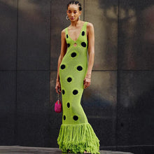 Load image into Gallery viewer, See Through Knitted Maxi Dress
