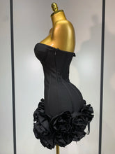Load image into Gallery viewer, Strapless Flower Prom Gown Mini Dress