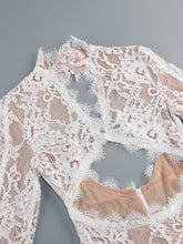 Load image into Gallery viewer, Lace Cut Out Design Long Dress