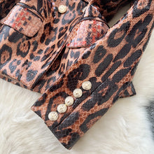 Load image into Gallery viewer, Leopard Vintage Blazer