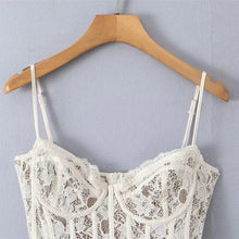 Load image into Gallery viewer, VINTAGE CREAM LACE MINI DRESS