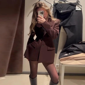 Jacket Mini Skirt Set