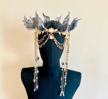 Load image into Gallery viewer, Butterfly Wings Long Tassels Hair Tiara
