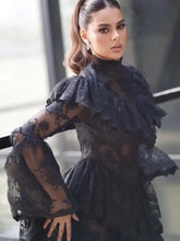 Load image into Gallery viewer, ruffled lace dress