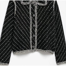 Load image into Gallery viewer, Elegant Tweed Jackets Mini Skirt Set