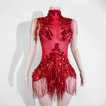Load image into Gallery viewer, Rhinestone rhinestone Bodysuit