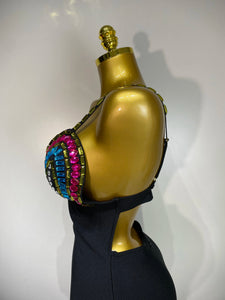 Sparkly Colorful Diamonds  Bandage Dress
