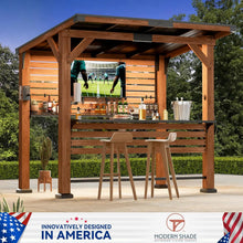 Load image into Gallery viewer, Modern Shade The Aura Cedar Wood Entertainment Bar