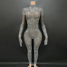 Load image into Gallery viewer, Luxury Full Rhinestones Jumpsuit