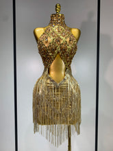 Load image into Gallery viewer, Tassels Transparent Short Dress