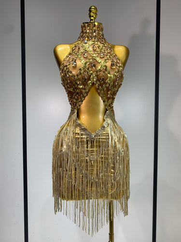 Tassels Transparent Short Dress