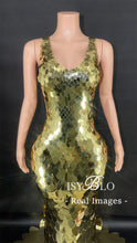 Load image into Gallery viewer, Metallic Luster Maxi Dress
