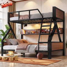 Load image into Gallery viewer, Duty Metal Twin Over Full Bunk Bed