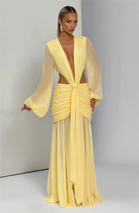 Long Sleeve Sexy Maxi Dress