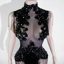 Load image into Gallery viewer, Rhinestone rhinestone Bodysuit