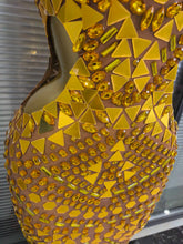 Load image into Gallery viewer, Luxury Shiny Mirror Rhinestones Hollowed-out  Dress