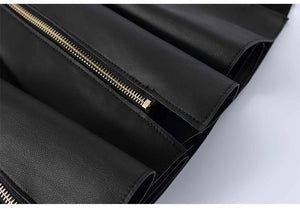 Faux Leather Mini Skirt