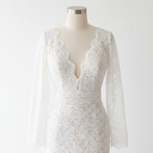 Load image into Gallery viewer, Long Split Bell Sleeves Boho Bridal Gowns