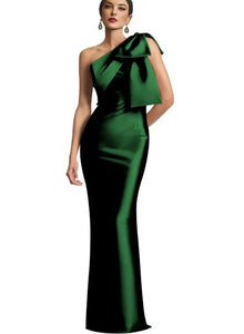 Elegant One Shoulder Mermaid Prom Dress