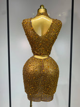 Load image into Gallery viewer, Luxury Rhinestone Mesh See Through