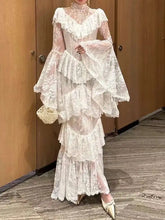 Load image into Gallery viewer, ruffled lace dress